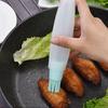 Bouteille d'Huile pour Barbecue Pinceau pour Badigeonner Cuisine Cuisson Barbecue Crêpe Camping Portable Assaisonnement Sauce Contenant Distributeur