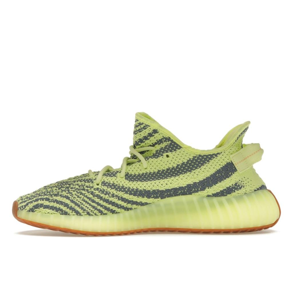 adidas Yeezy Boost 350 V2 Semi Frozen Yellow Unisex Sneakers Raw-Steel Red B37572