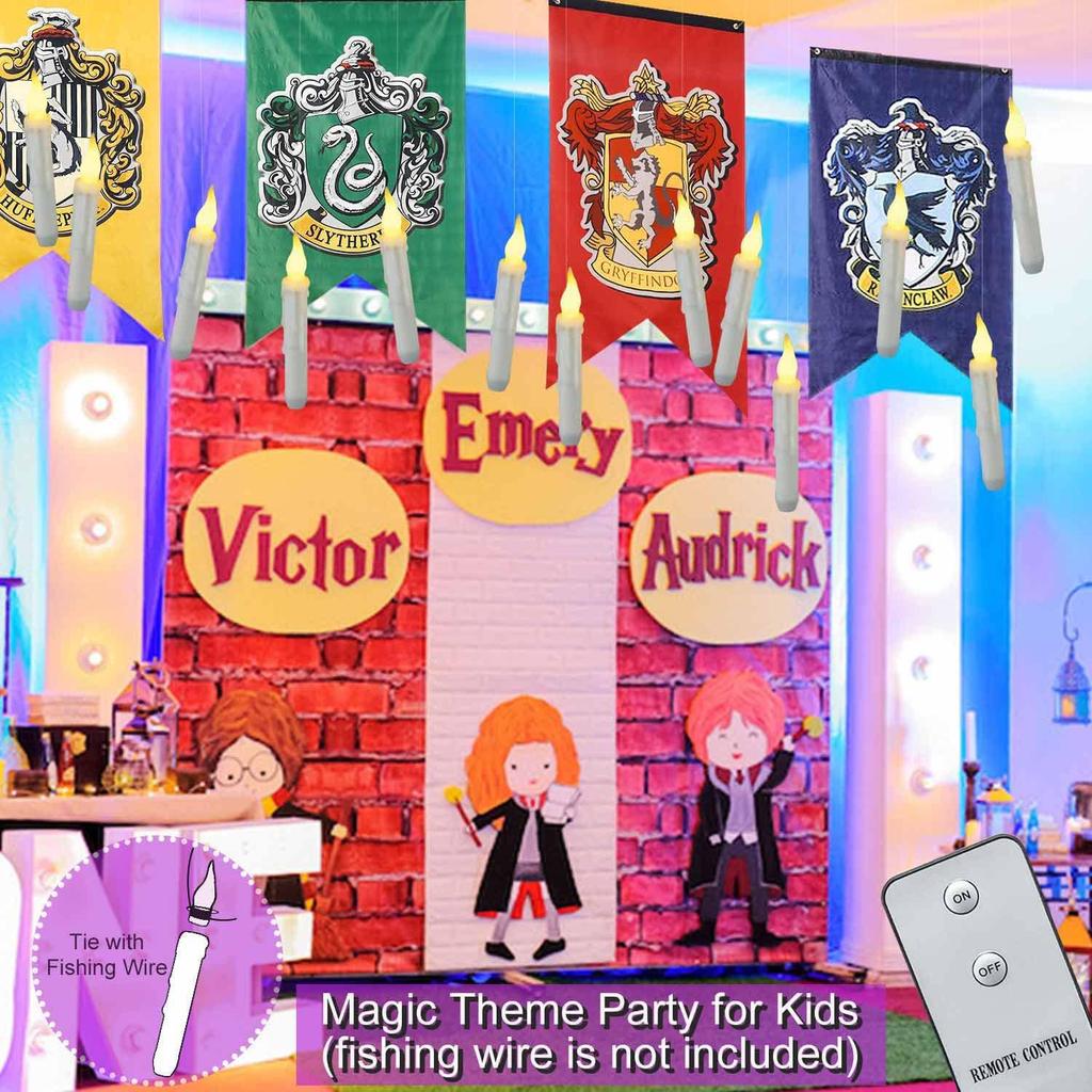 Harry Potter Remote Control Floating Candle Wand for Themed Party Decorations