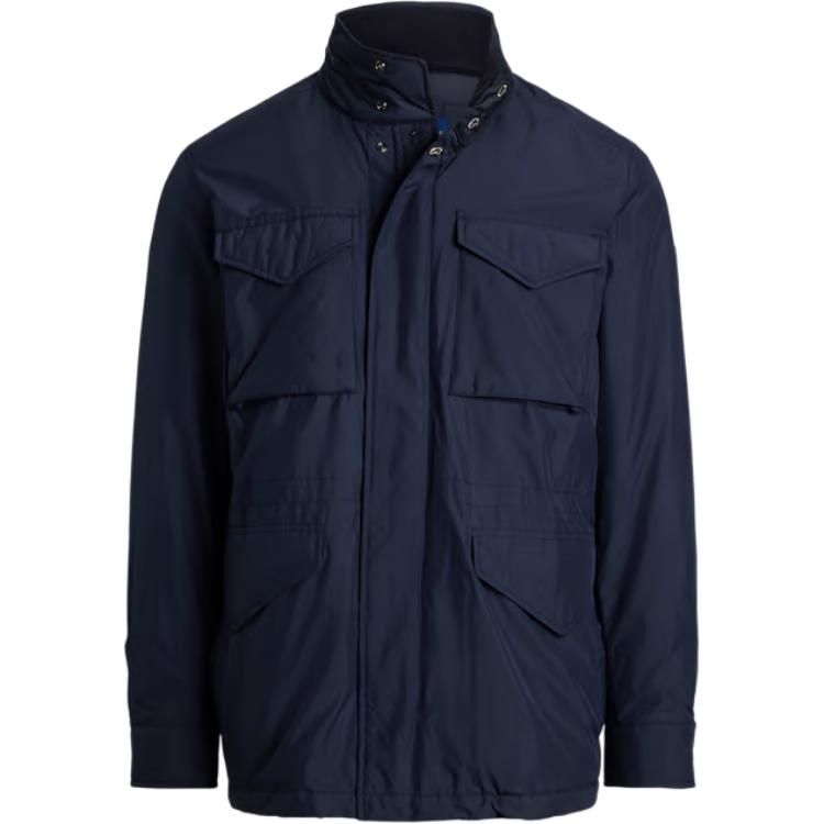 

Куртка с длинным рукавом на молнии Polo Ralph Lauren Мужская куртка Темно-синяя 710963339-002 M