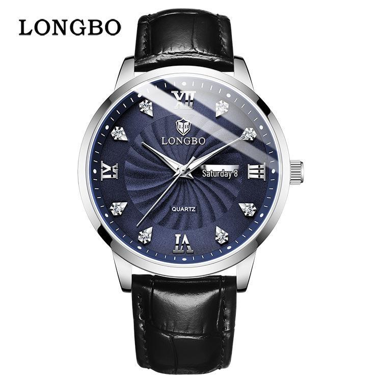 Longbo Men's Waterproof Quartz Couple Watch - Simple Casual Design