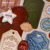 Pacote de Adesivos de Papel Kraft História Retrô: 14 Rótulos Vintage