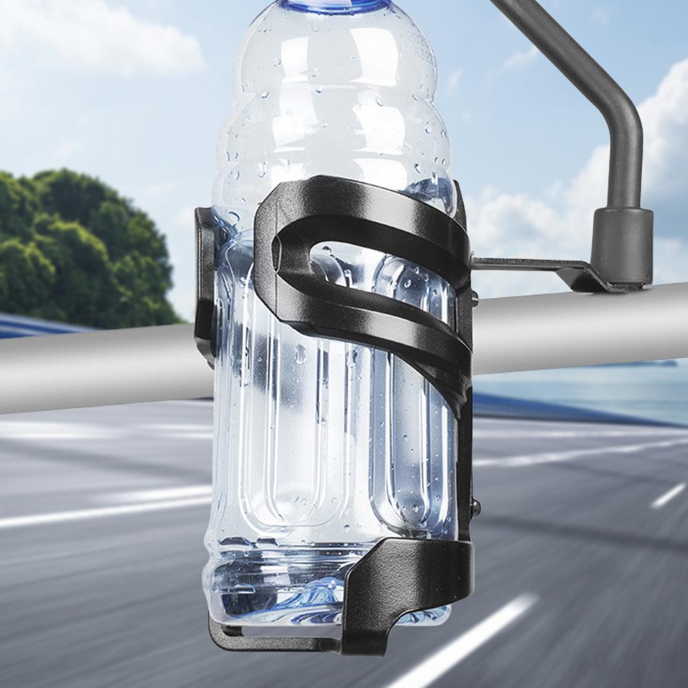Motorcycle Drinking Cup Holder Detachable Riding Mirror Handlebar Water Bottle Cup Holder Drink Cup Support Cycling Accessories