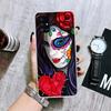 Catrina Beautiful Rose Girl Skull Phone Case For Samsung Galaxy A52 A32 A22 A12 A02S A50S A30S A51 A31 AA71 Note 20 Ultra 10 S10