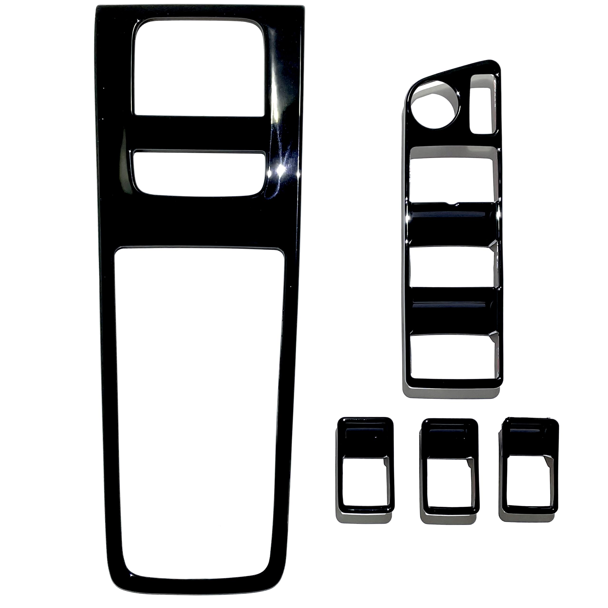 

Flatland Harrier 80 Series Accessories Interior Custom Parts Shift Panel Power Window Switch Cover Set (Piano Black)