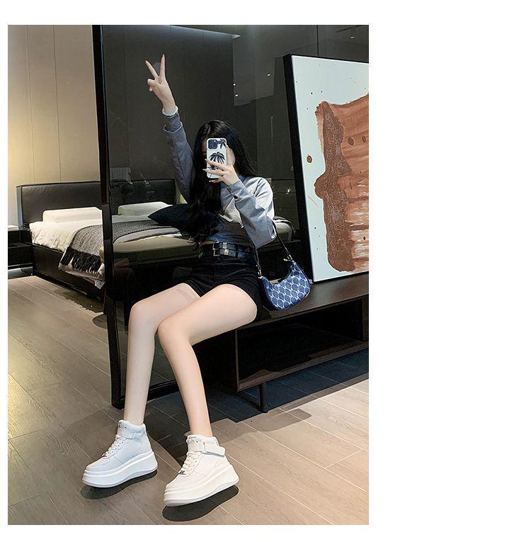 Women's Trendy Autumn/Winter High-Top Sneakers - Thick-Soled Casual Sports Shoes