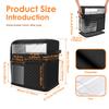 Stand Mixer Cover with Detachable Appliance Sliding Mat Compatible for 5/4.5 Quart Tilt Mixer with Multiple Pocket for Kitchen