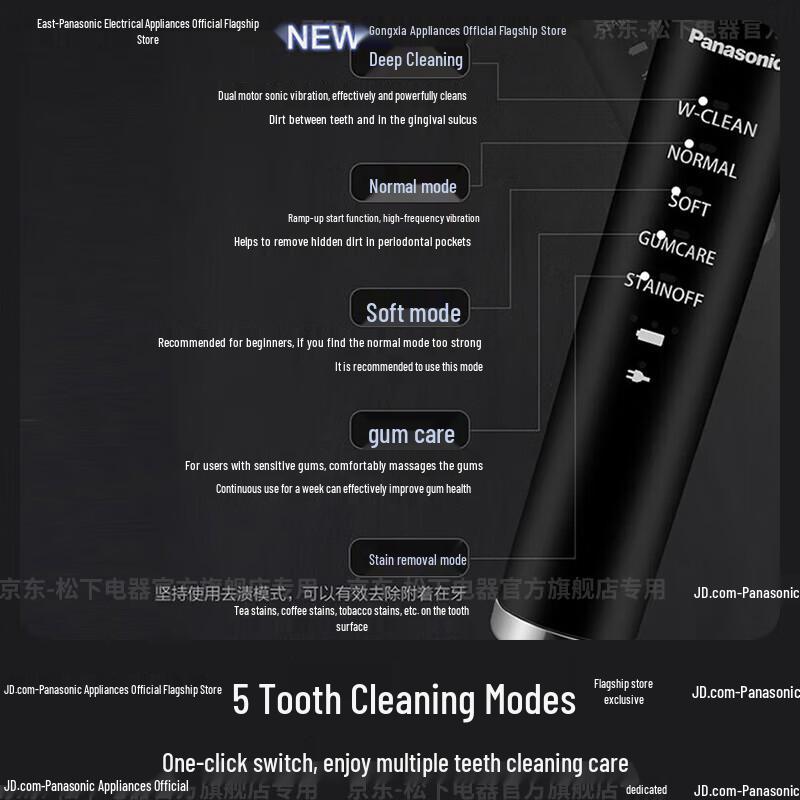 Panasonic PDP51K Luxury Sonic Electric Toothbrush