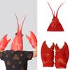 Halloween Cosplays Costume Party Game Dress Up Prop Funny Lobster Crab Claws Gloves Hand Weapons Prop Halloween Costume
