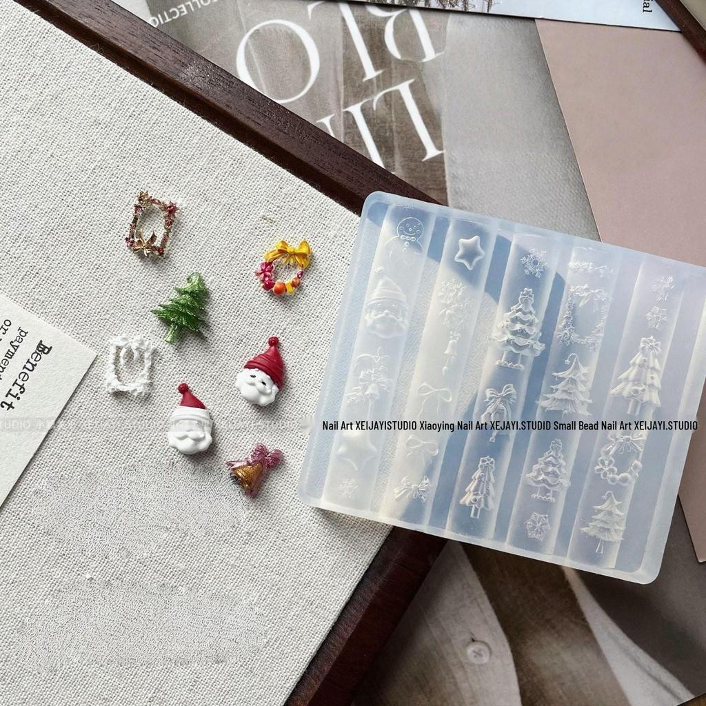 Christmas 3D Silicone Mold for DIY Nail Art Decoration