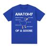 Anatomie einer Gans T-Shirt Lustige Enten Grafik Gaming Gamer T-Shirts Unisex Damen Harajuku Gothic Kurzarm T-Shirts Streetwear