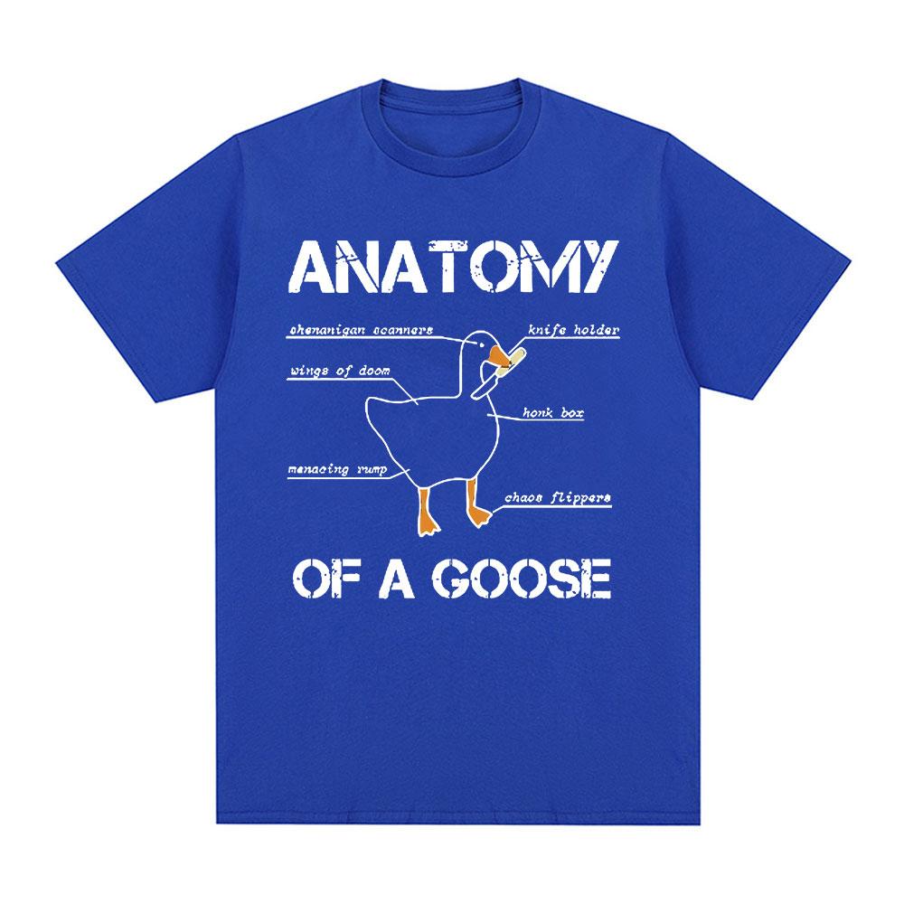 Anatomie einer Gans T-Shirt Lustige Enten Grafik Gaming Gamer T-Shirts Unisex Damen Harajuku Gothic Kurzarm T-Shirts Streetwear