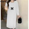 Women's Fashion Fall Winter Long Sleeve O-Neck Loose Waistline Casual Dresses
