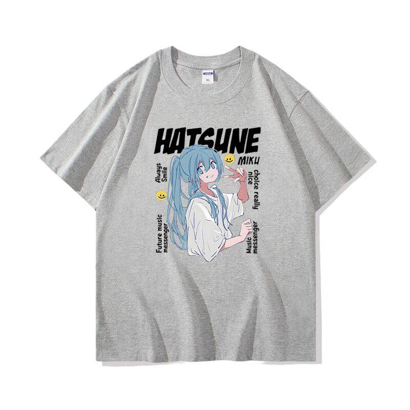 The Future of Junior Musicians Surrounding Hatsune Miku Printed Unisexs and Unisexs Loose Casual New Cotton Casual Tshirt
