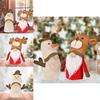 Festive Handmade Christmas Plush Doll With Antlers Ideal For Seasonal Home Decor