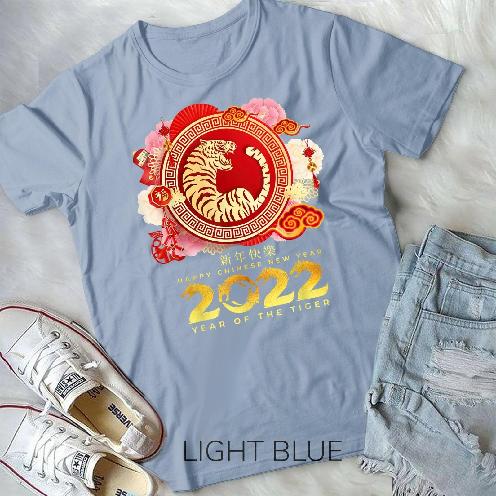 Happy Chinese New Year 2022 Year of The Tiger Chinese Zodiac Unisex T-shirt XL