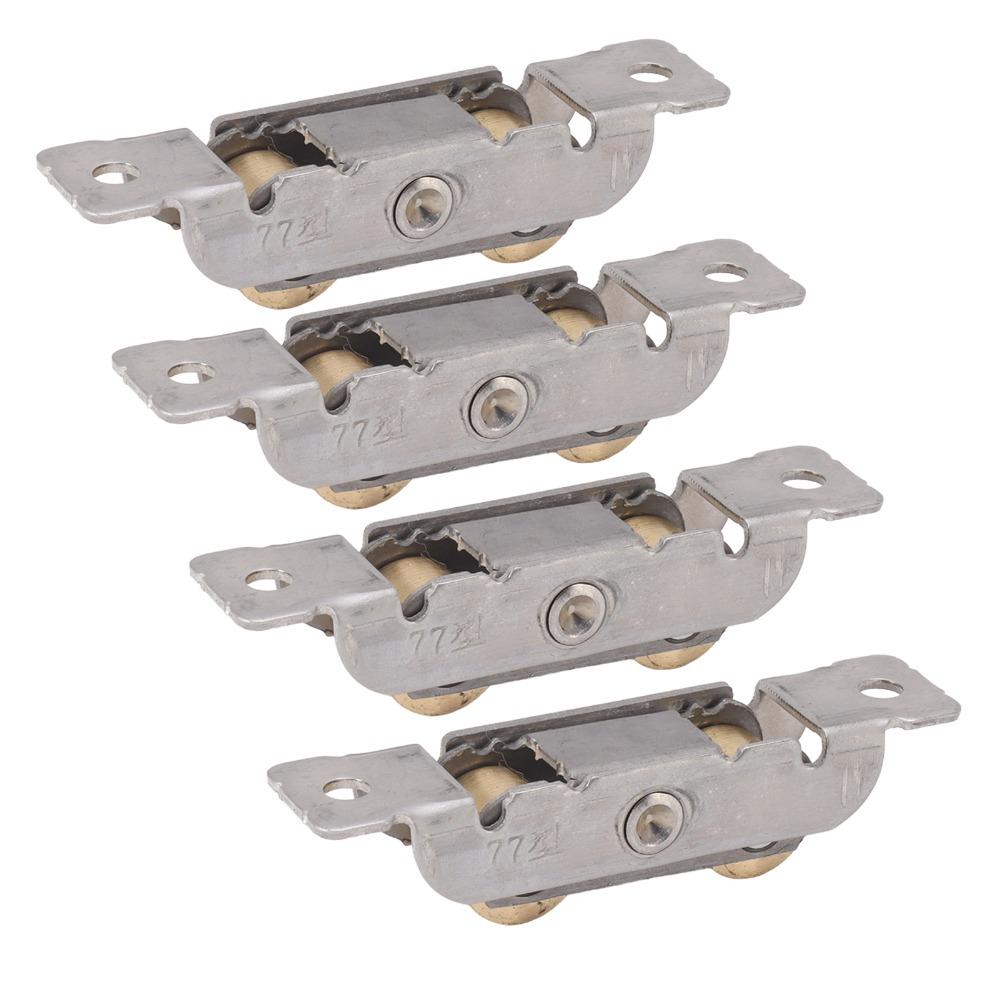 4PCS Heavy Duty Window Rollers Copper Ball Wheels Gliding Door Roller Assembly  Patio Doors