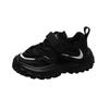 2025 Kids' Black Sneakers: Spring/Autumn Boys' & Girls' Velvet Winter Running Shoes
