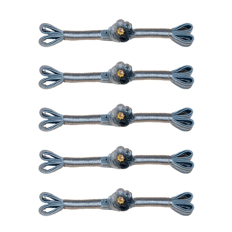 5Pcs Traditional Cheongsam Knot Button Flower Chinese Closures Buttons Sewing Fasteners for Clothing Decoration