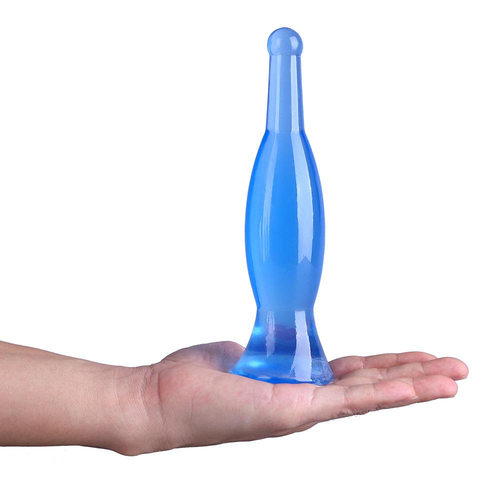 Kristallklares XL Anal Plug & Männlicher Masturbator: Weicher, dicker, transparenter Dilatator