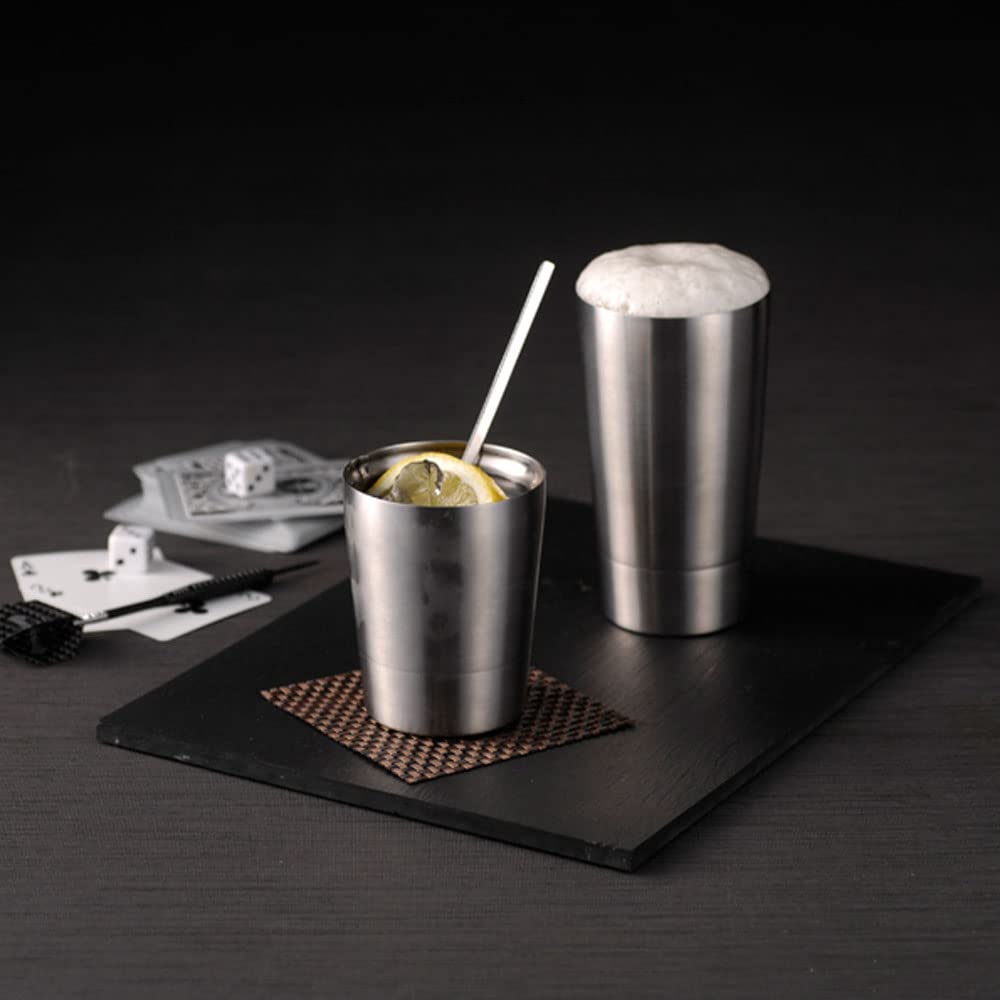 Yamakatsu Mino Toen Thermo Double Lock Cup Pair Silver 270ml THM-01