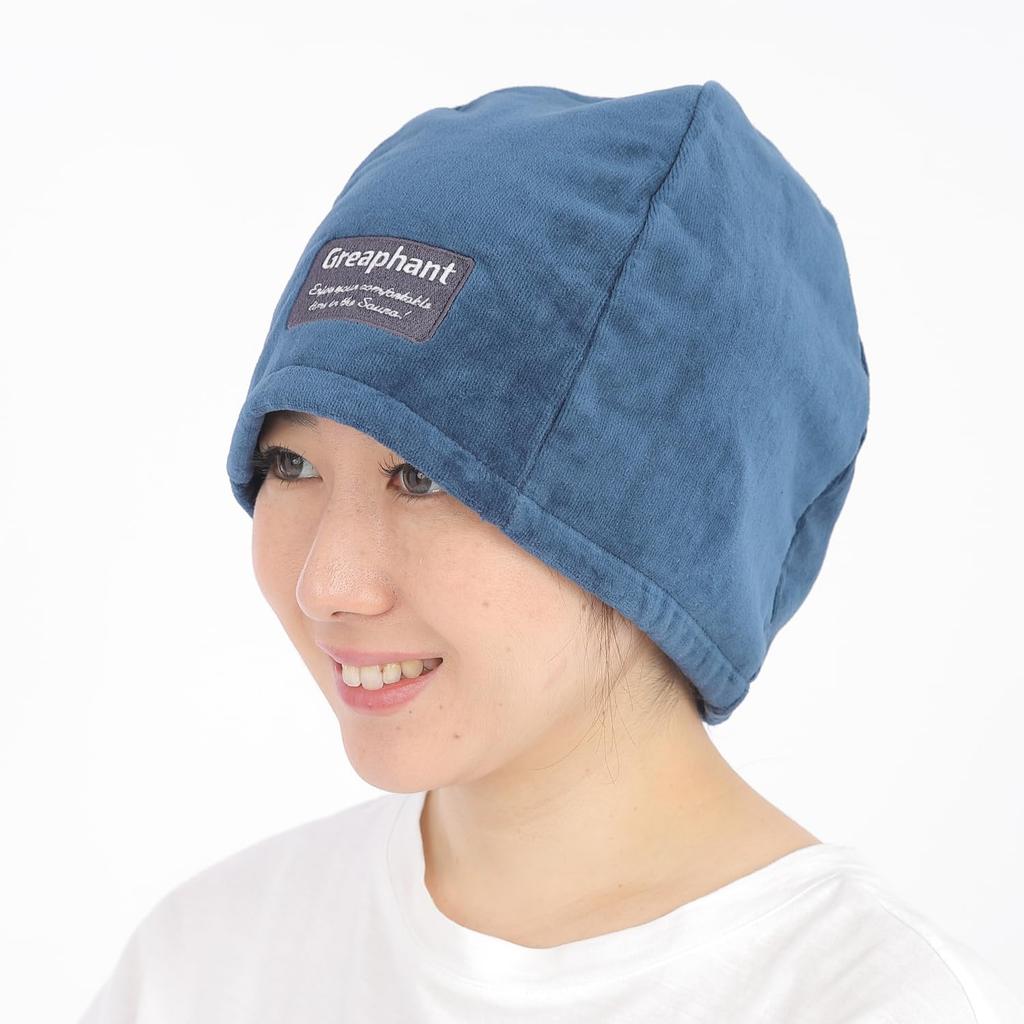 Sauna Hat Made from Imabari Made in Sauna Large Sauna Odor Antibacterial [Greaphant] Towels, 100% Cotton, Japan, Cap, Size, Men's, Women's, Unisex,