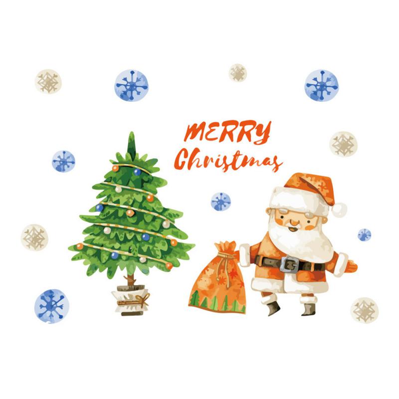 Wall Sticker Festive Christmas Christmas Decoration Supplies Must Have Holiday Room Decoration Creative Stickers Unique Sticker