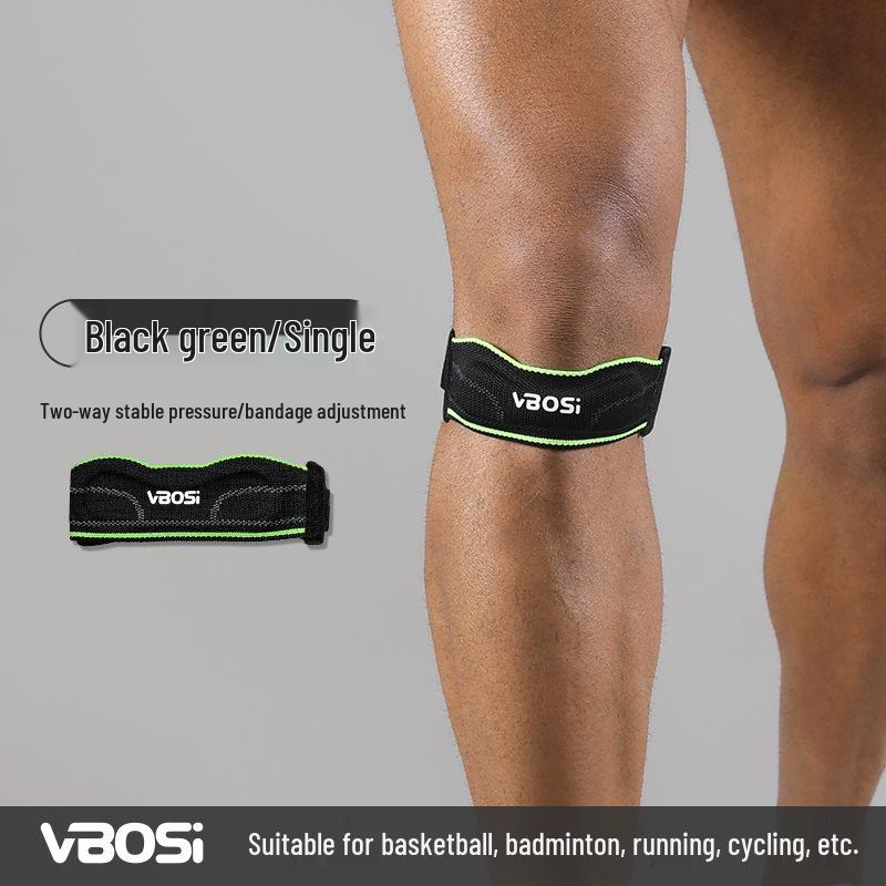 

Спортивный наколенник VBOSI: Компрессионный дышащий ремень для надколенника для бега, езды на велосипеде и занятий фитнесом на открытом воздухе One Size
