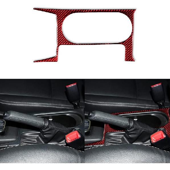 1pc Car Center Console Gear Shift Panel Decoration Sticker Real Soft Carbon Fiber Car Interior Compatible with Subaru Forester 2008-2012 Accessories