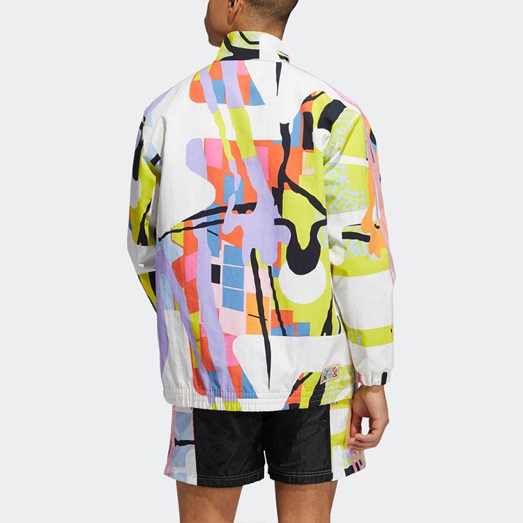 Adidas Originals Trefoil Love Unites Graffiti Sports Jacket Unisex Jackets Multicolor H43971