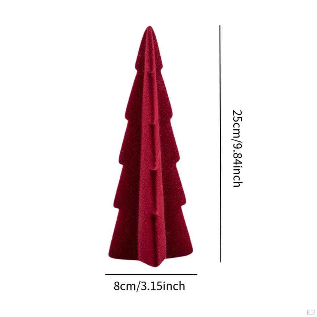 Artificial Christmas Tree for Table Flocked Birthday Gift Fireplace Bedside