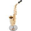 Maxmartt Miniature Alto Saxophone Replica with Stand and Case - Gold Plated Instrument Model Ornaments
