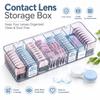 Dustproof Lid Eye Decorative Lens Organizer PP Eye Decorative Lens Holder  Countertop