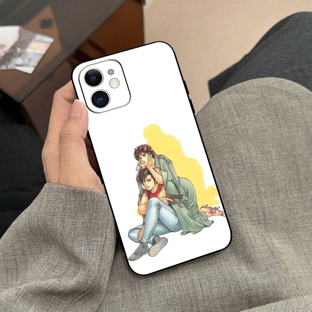 City Hunter Phone Case Black Phone Case For IPhone 17/16/15/13/14 Pro Max/ 11Plus/X/Xr/Xs Max 13mini
