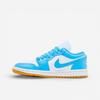 Jordan 1 Low White Gum Light Brown Dark Powder Blue (Women's)