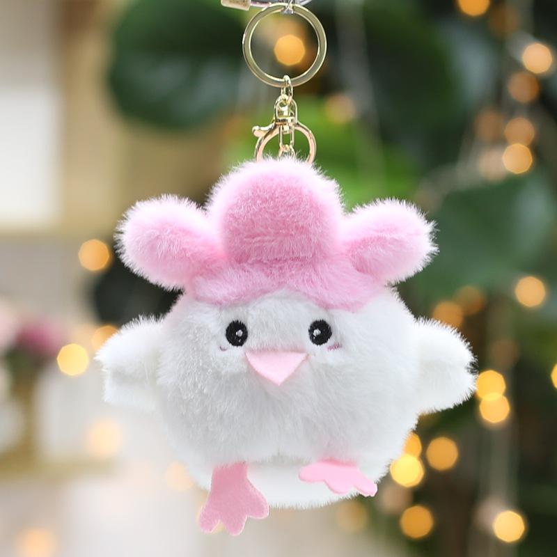 

Чеснок Птица Звук Кукла Плюшевая Игрушка Белый Маленький Капуста Курица Смешная Культурная Кукла Брелок Подвеска Украшение для Сумки Женщины About 12 cm