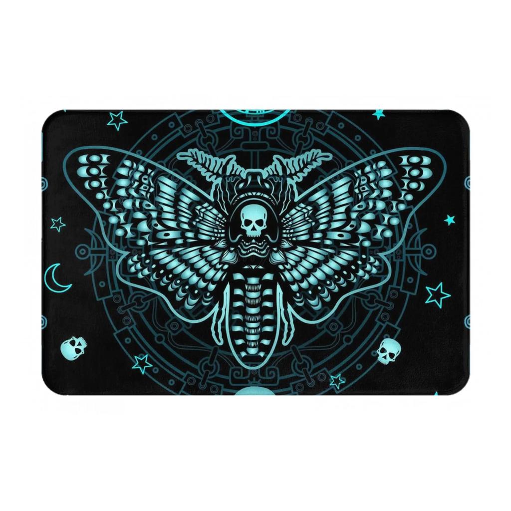 Fluorescent Printed Butterfly Doormat Entrance Minimally Designed Insect Welcome Mat Bathroom Anti-slip Mat Home Decoration