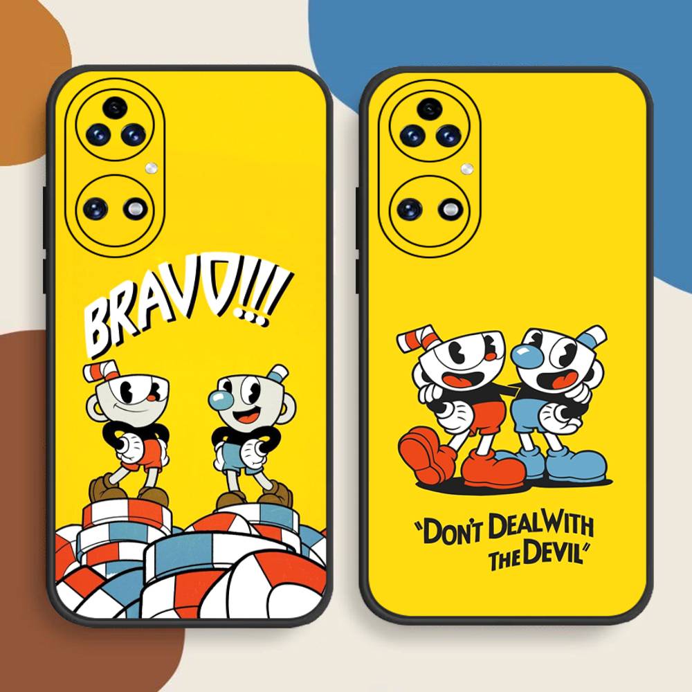 Cute Cuphead Phone Case For Huawei P 8 9 10 20 30 40 50 Pro Lite Psmart Honor 10 Lite 70 Mate 20lite