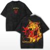 Anime Gachiakuta Enjin Graphic T Shirt Men Women Casual Clothing Oversized Tshirt Washed Cotton Tee Harajuku Male Retro T-shirt