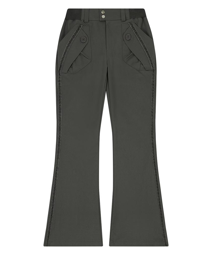 LUVISTRUE El Ribbon Bootscut Pants(Charcoal)