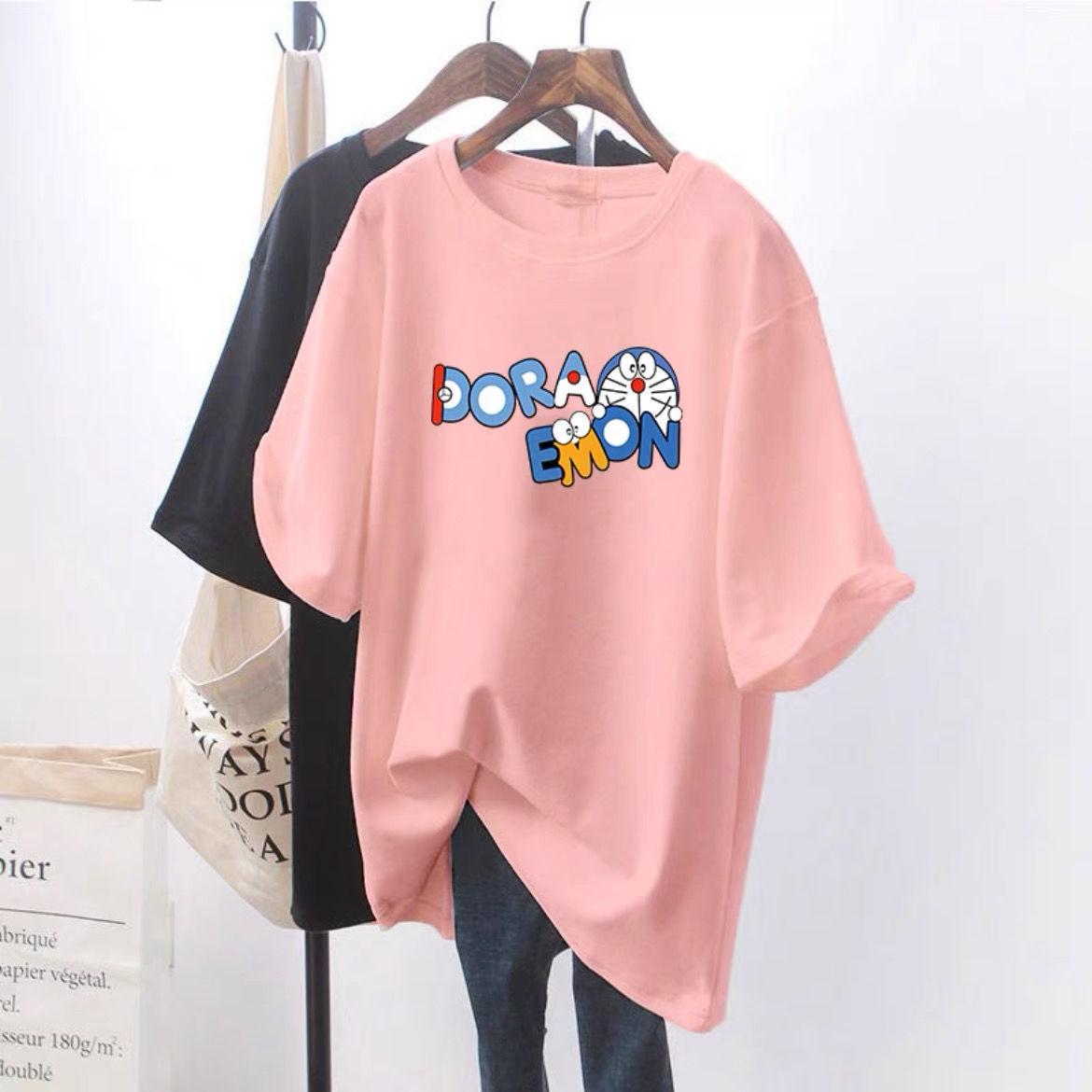 

Мультяшная футболка для беременных и кормящих мам большого размера, свободного кроя, двухсторонняя средней длины XXXL