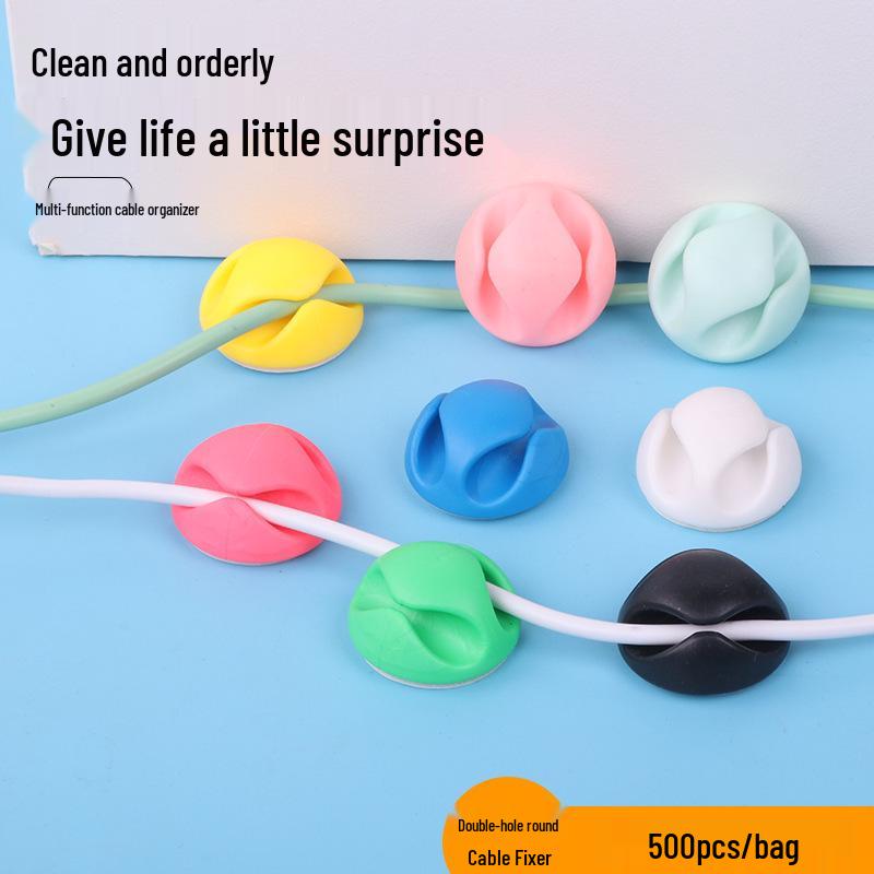 Self-Adhesive Cute Cable Organizers: Wire Clips for Desktop & Charging Cable Management
