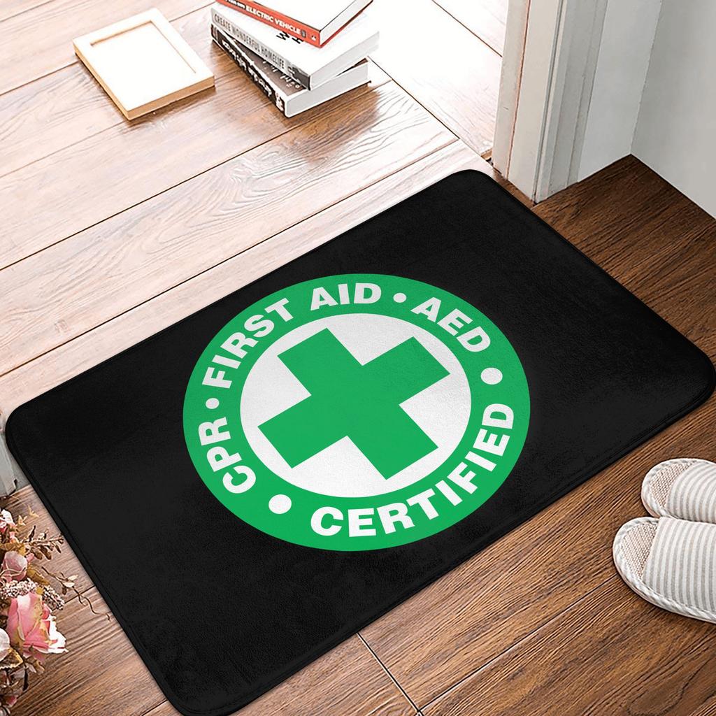Cartoon Doctors Nurse Door Floor Bath Mats Anti-Slip Indoor Nursing Medical Pattern Doormat Garden Entrance Rug Carpet Footpad