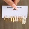 24 Pcs Gold Color Vintage Hoop Earrings Set for Women Girl Boho Pearl Geometric Metal Twist Earring Fashion Jewelry Gifts 2026