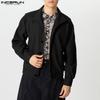 INCERUN Autumn Men Lapel Long Sleeve Buttons Down Jackets Coats