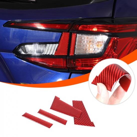 Red Carbon fiber Rear Tail Light Spacer trim sticker for Subaru Crosstrek 2024