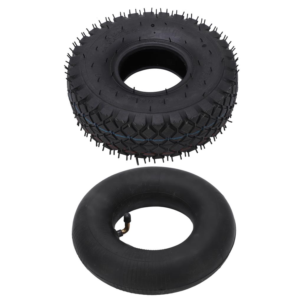 Scooter Tire Tube Set 4.10/3.50?4 Thickened Outer Tire Inner Tube with Bent Valve for Electric Scooter
