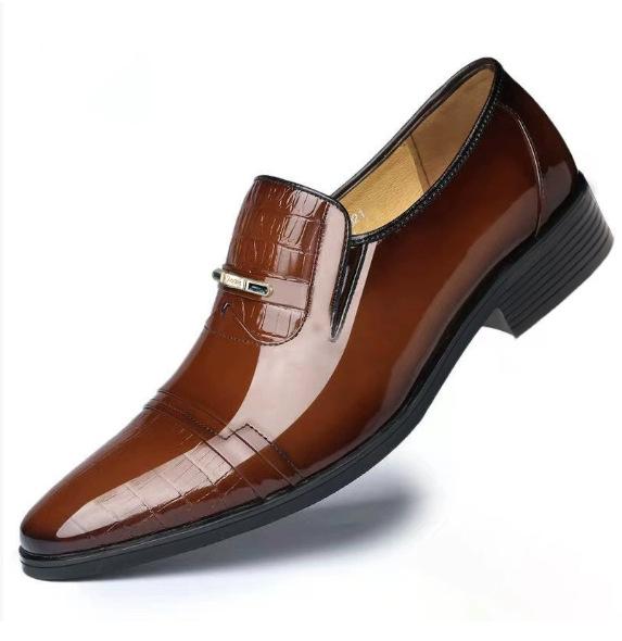 

Мокасины мужские повседневные деловые Spot quick hair 3201 из кожи Doudou, мужская обувь большого размера с британским квадратным носком 48 темно-коричневого