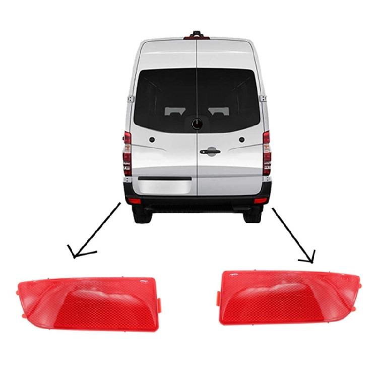 Car Rear Bumper Reflective Strips Reflective Light Lens ABS for Sprinter W906