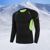 Men's Quick-Dry Compression Base Layer for Skiing, Running & Fitness - Winter Warm Plus Velvet